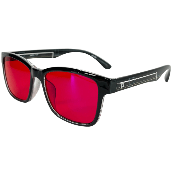 SF01 NEGRO BRILLO/ROJO CR39